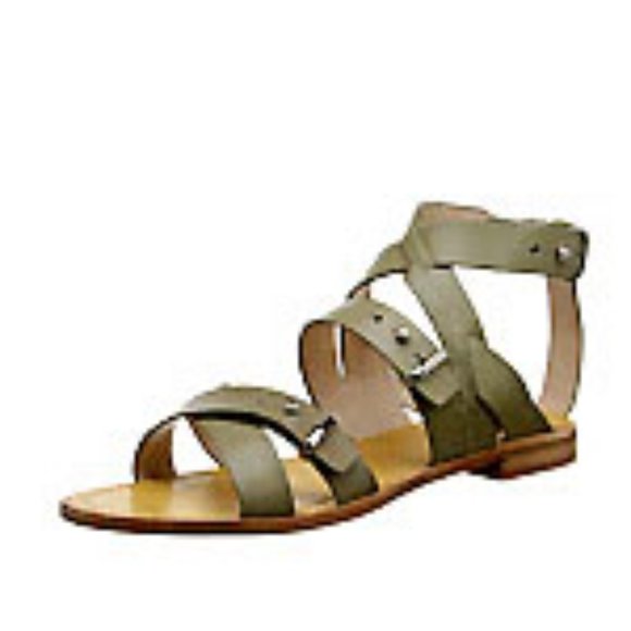 French Connection Harmoney Leather Strappy Gladiator Sandals 38 - Picture 1 of 13